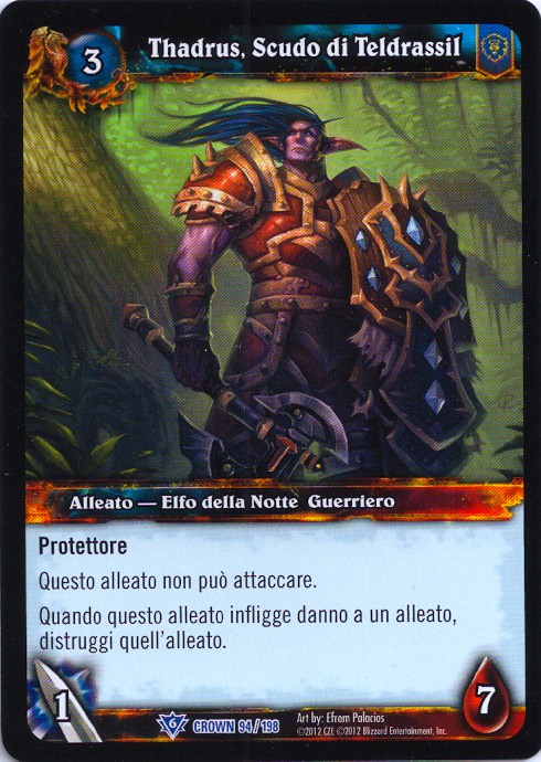 Thadrus, Shield of Teldrassil (Italian)