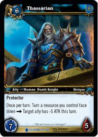 warcraft tcg icecrown thassarian