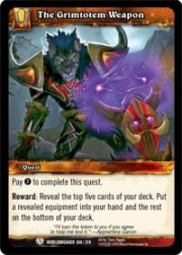 warcraft tcg worldbreaker the grimtotem weapon