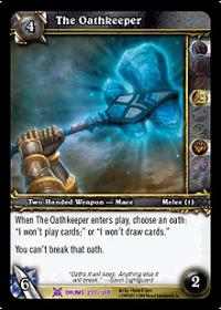 warcraft tcg drums of war the oathkeeper