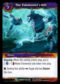 warcraft tcg war of the elements the tidehunter s gift