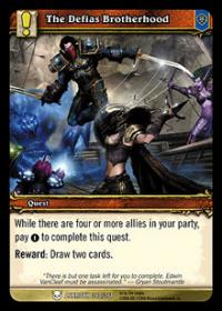 warcraft tcg archives the defias brotherhood foil