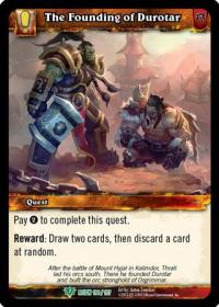 warcraft tcg reign of fire the founding of durotar
