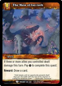 warcraft tcg twilight of the dragons the maw of iso rath