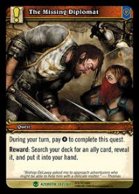 warcraft tcg archives the missing diplomat foil