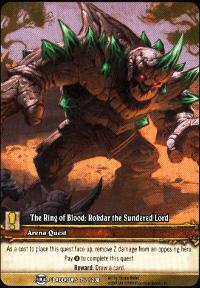 warcraft tcg extended art the ring of blood rokdar ea