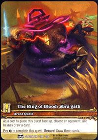 warcraft tcg extended art the ring of blood skra gath ea