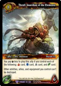 warcraft tcg twilight of the dragons thrall guardian of the elements