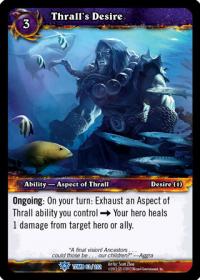 warcraft tcg tomb of the forgotten thrall s desire