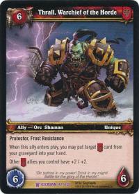 warcraft tcg icecrown thrall warchief of the horde