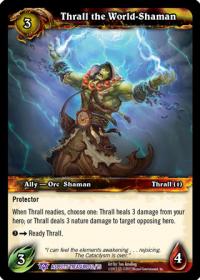 warcraft tcg battle of aspects thrall the world shaman