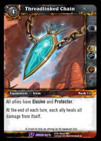 warcraft tcg crafted cards threadlinked chain