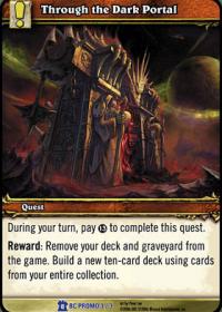 warcraft tcg foil and promo cards through the dark portal