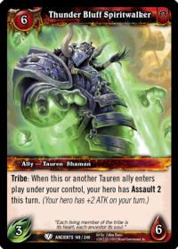 warcraft tcg war of the ancients thunder bluff spiritwalker