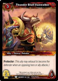 warcraft tcg war of the ancients thunder bluff sunwalker