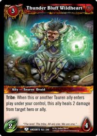 warcraft tcg war of the ancients thunder bluff wildheart