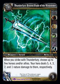 warcraft tcg the dark portal thunderfury blessed blade of the windseeker