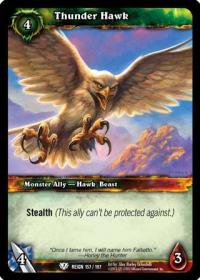 warcraft tcg reign of fire thunder hawk