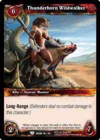 warcraft tcg reign of fire thunderhorn wildwalker