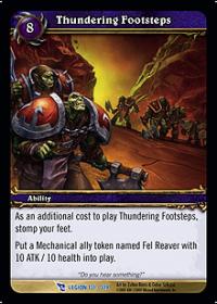 warcraft tcg march of legion thundering footsteps