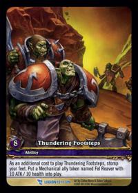 warcraft tcg extended art thundering footsteps ea