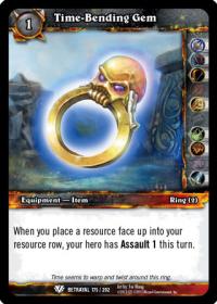 warcraft tcg betrayal of the guardian time bending gem