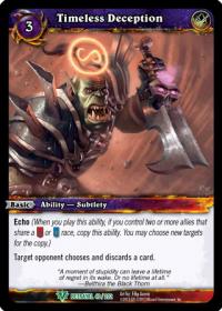 warcraft tcg betrayal of the guardian timeless deception