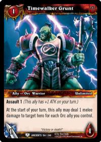 warcraft tcg war of the ancients timewalker grunt