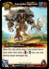 warcraft tcg betrayal of the guardian timewalker juggernaut