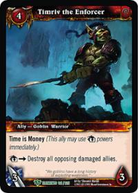 warcraft tcg war of the elements timriv the enforcer