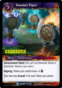 warcraft tcg war of the elements totemic vigor