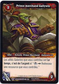 warcraft tcg worldbreaker foreign trade prince gallywix french
