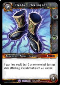 warcraft tcg crafted cards treads of fleeting joy
