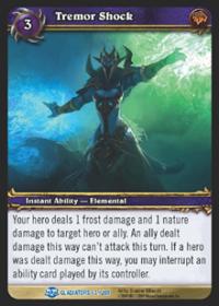 warcraft tcg blood of gladiators tremor shock