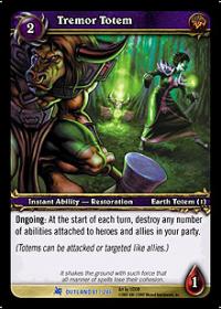 warcraft tcg fires of outland tremor totem