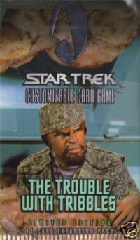 star trek 1e star trek 1e sealed product the trouble with tribbles booster pack