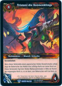 warcraft tcg crown of the heavens foreign tristani the sunblade german