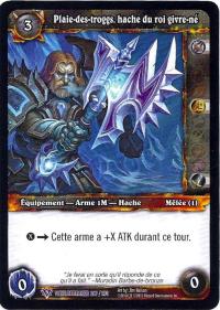 warcraft tcg worldbreaker foreign troggbane axe of the frostbane king french