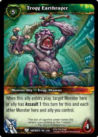 warcraft tcg war of the ancients trogg earthrager