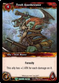 warcraft tcg betrayal of the guardian troll axethrower