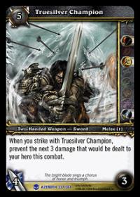 warcraft tcg heroes of azeroth truesilver champion