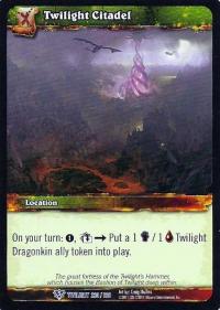 warcraft tcg twilight of the dragons twilight citadel
