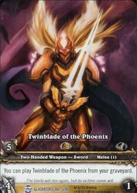 warcraft tcg extended art twinblade of the phoenix ea