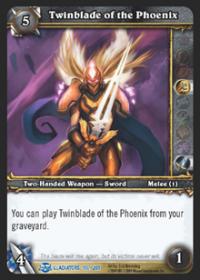 warcraft tcg blood of gladiators twinblade of the phoenix