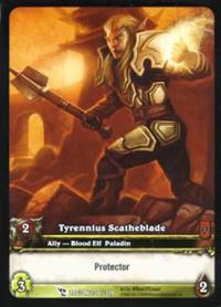 warcraft tcg extended art tyrennius s scatheblade ea