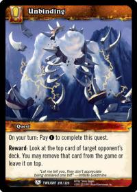 warcraft tcg twilight of the dragons unbinding