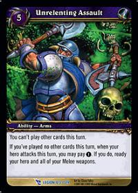 warcraft tcg march of legion unrelenting assault