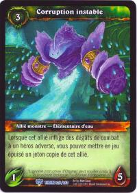 warcraft tcg throne of the tides french unstable corruption french