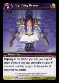 warcraft tcg fields of honor uplifting prayer