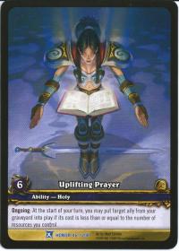 warcraft tcg extended art uplifting prayer ea